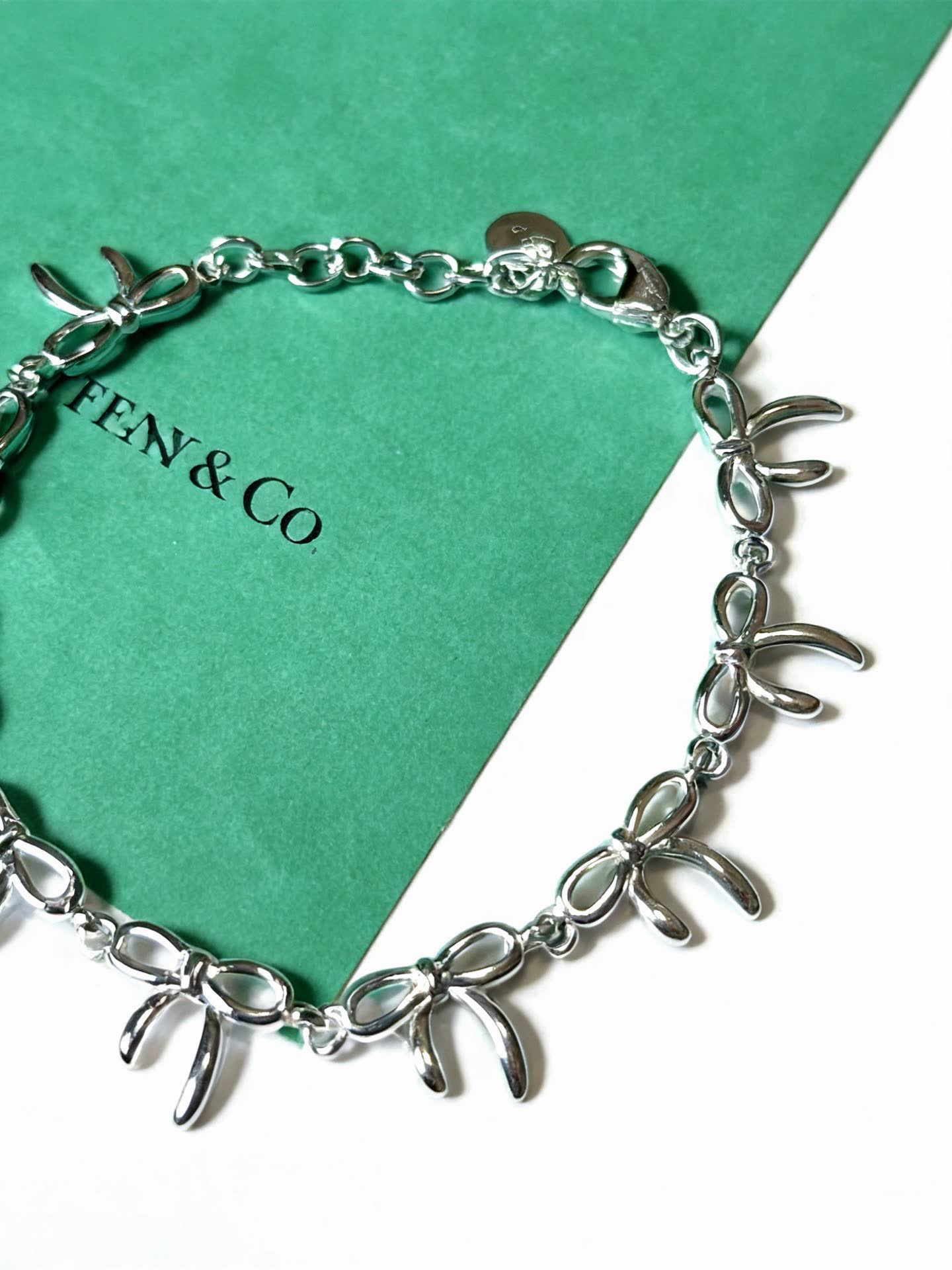 Tiffany & Co. Sterling Silver Palm Tree Charm Bracelet